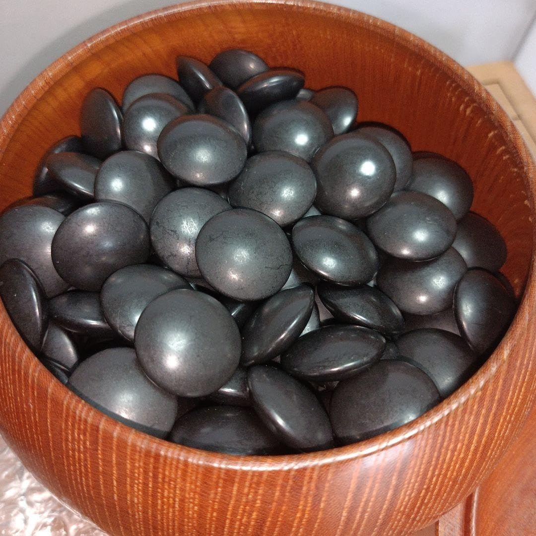 Amazon | 本格で重厚！碁盤（桂木材、へそあり）＆碁笥（けやき